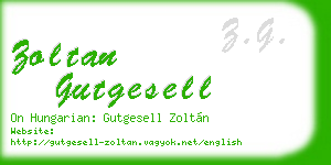 zoltan gutgesell business card